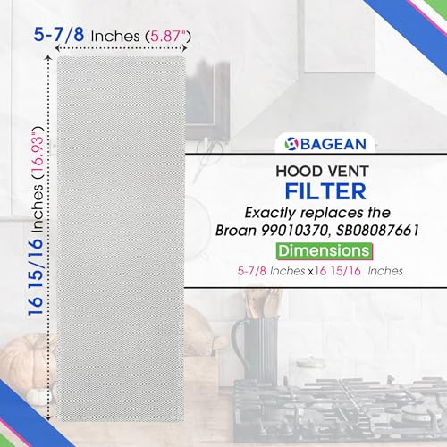 Stove Vent Filter 5.9”x16.9” 99010370 Fits Broan Range Hood Filter
