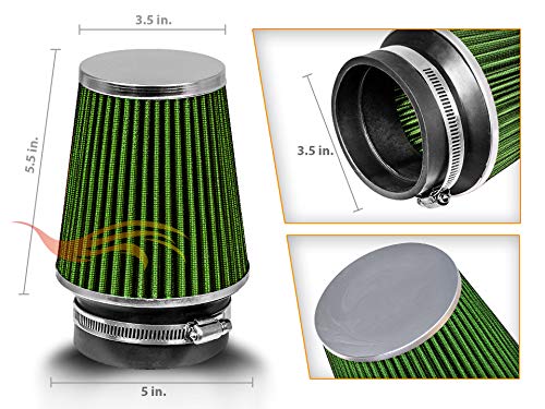 3.5 Inch 89mm Narrow Washable Dry Cone Air Filter