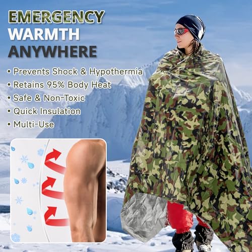 Survival Emergency Thermal Blankets (4 Count)