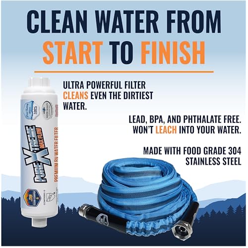 RV Drinking Water Hose & Water Filter Bundle (2 Count)