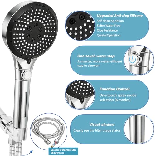 Filtered Shower Head with Handheld (12 Count)