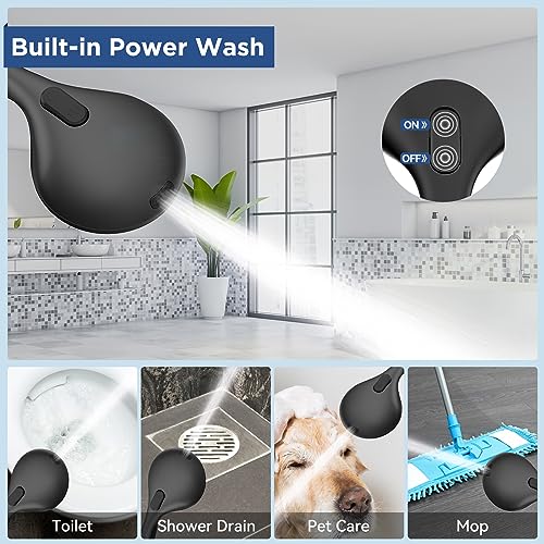 6 Mode High Pressure Handheld Shower Head with Power Wash