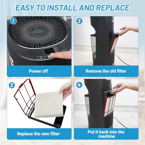 6 Pack Humidifier Wicking HFT600 Replacement Filters T (6 Count)