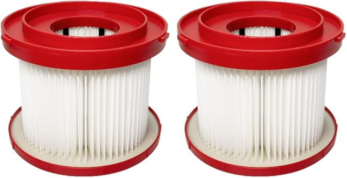 2 Pack 49-90-1900 Replacement HEPA Filter Compatible With Milwaukee Vacuum, Shop Vac Filter, M18 Cordless Wet Dry Vacuum 0780-20 0880-20 - AquaVibe