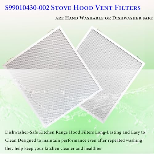 S99010430 002 Range Hood Filters Replacement 15.75" x 13.78" 2Pack (2 Count)