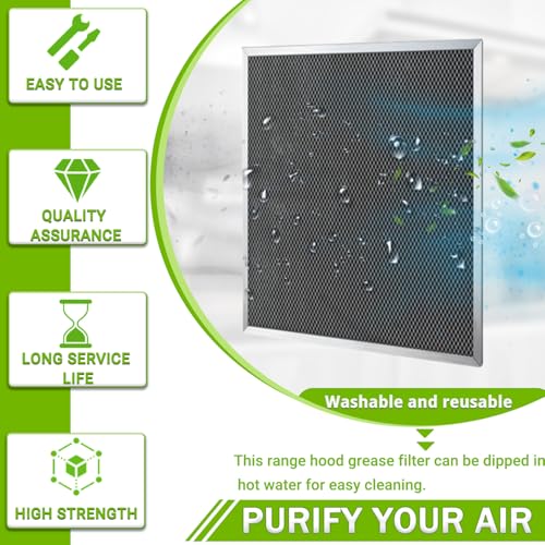97007696 97005687 Range Hood Filter Replacement Charcoal Carbon Filter Mesh Hood Grease Filter Fit for Broan Nutone 41F