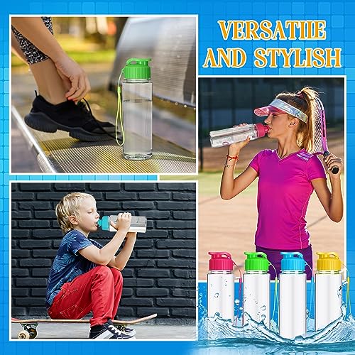 20 Pcs 17 Oz Plastic Water Bottles Bulk Sports (20 Count)