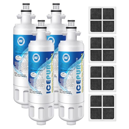 ADQ36006101 Refrigerator Water Filter Replacement for LG LT700P (4 Count)