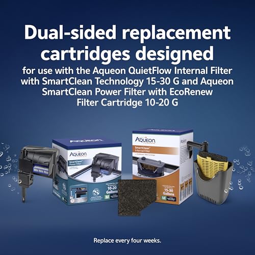 Aquarium Fish Tank EcoRenew Filter Cartridge (3 Count)