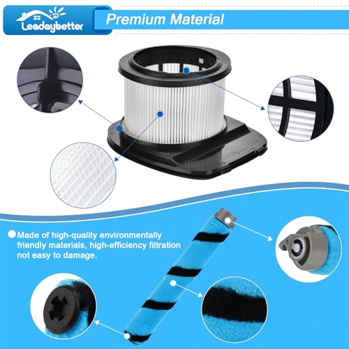 IZ462H Brush Filter Replacement for Shark IZ462H IZ483H IZ482H (12 Count)