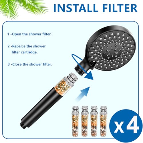 Water Filter Compatible with SR SUN RISE Handheld Shower Head