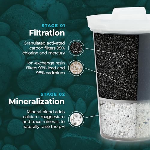 MINA Alkaline Water Filter Value Pack (3 Count)
