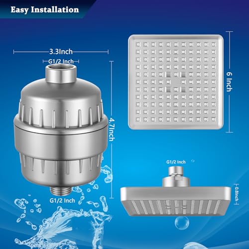 High Pressure Filtered Shower Head Set