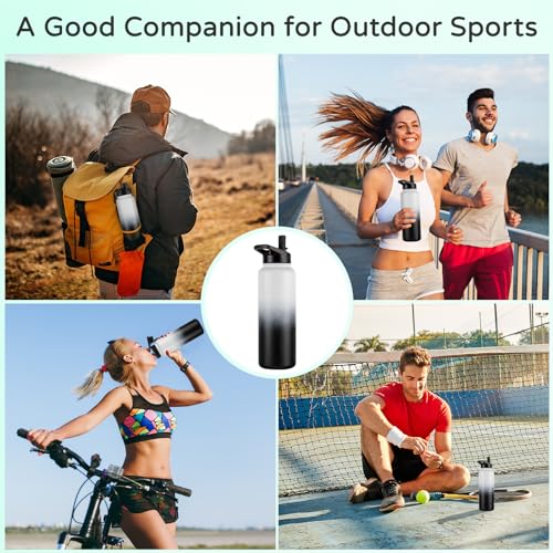 40 oz Insulated Water Bottle Bulk (4 Count)