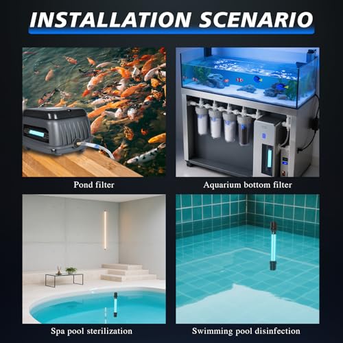 20W UV Submersible Aquarium&Pond Light Water Clarifier