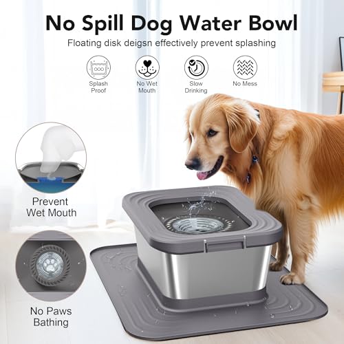 10L Stainless Steel Dog Water Bowl