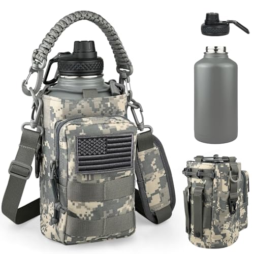Half Gallon Water Bottle Insulated with Sleeve
