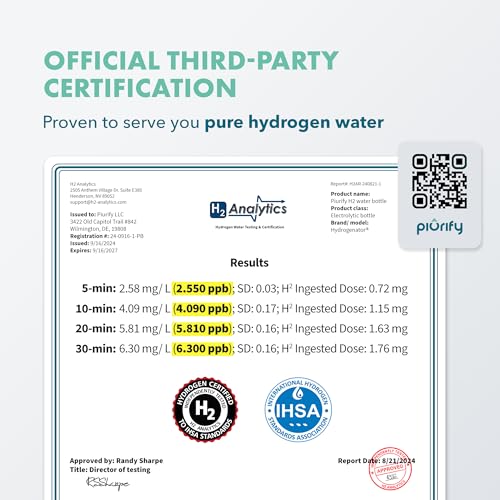 Hydrogen Water Bottle Generator
