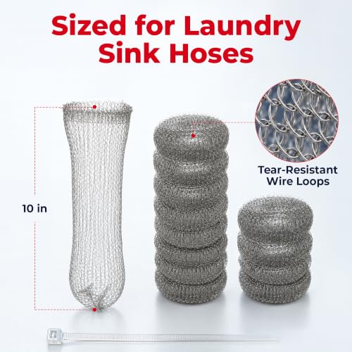Washing Machine Lint Trap Stainless Steel 30 (12 Count)