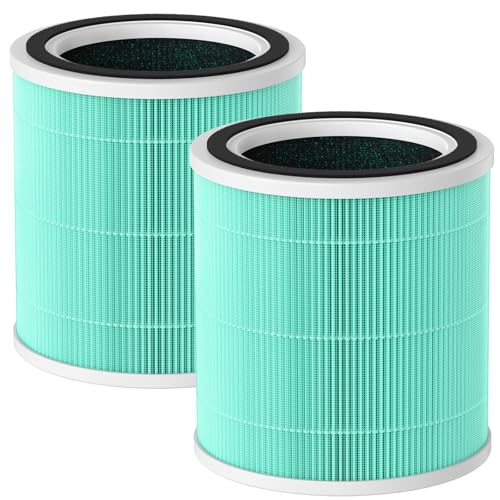 2 Pack AC400 Replacement Filter for Purivortex AC400 Air Purifier (2 Count)
