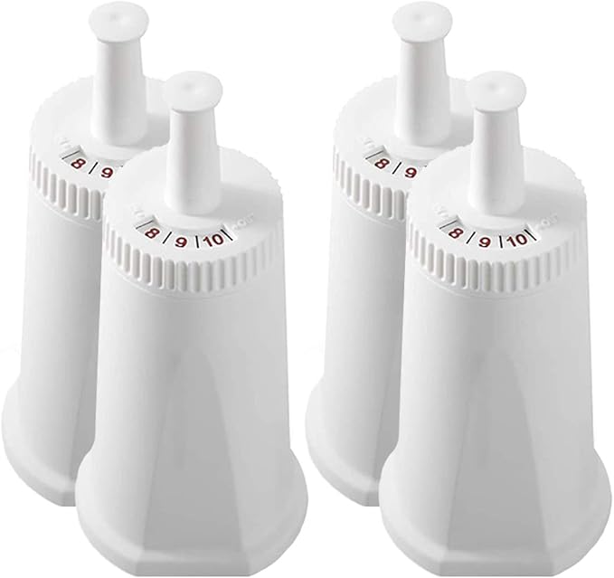 4 Pack Replacement Water Filter Compatible with Breville Sage Claro Swiss For Oracle Barista Bambino Espresso Coffee Machine Part #BES008WHT0NUC1 - AquaVibe