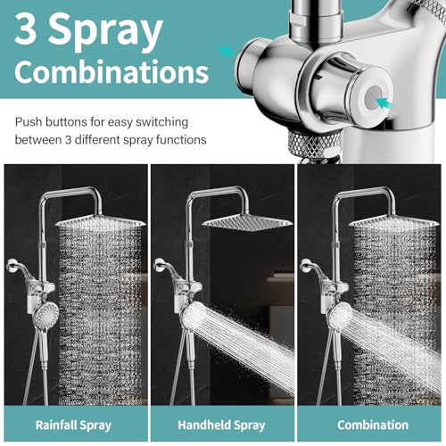 Magnetic Shower Head with Filters for Hard Water