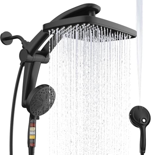 12 Inch High Pressure Rain Shower Head with Handheld Spray Combo