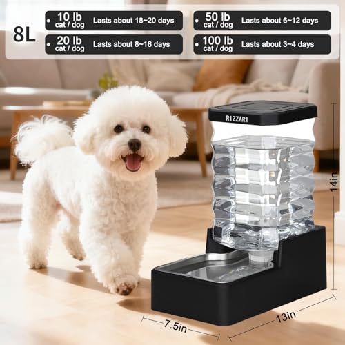 8L Gravity Dog Water Dispenser
