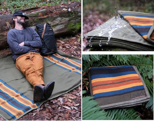 Waxed Canvas Camping Blanket & Bedroll