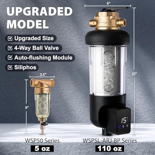 WSP50SL-ARJ-BP Jumbo Whole House Water Filtration System, 50 Micron