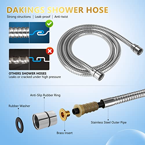 6 Spray Modes High Pressure Handheld Showerhead Set Upgraded