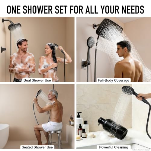 11.8“ Rain Shower Head with Handheld