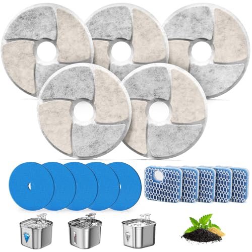 Cat Pet Water Fountain Filters (5 Count)