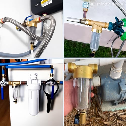 50 Micron Spin Down Sediment Filter for Whole House and Well Water