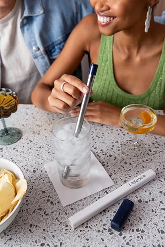 Sip Reusable Stainless Steel Water Filter Drinking Straw with 3 Carry Cases (3 Count)