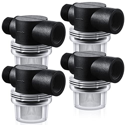 4-Pack 1/2" RV Water Pump Strainer Compatible with WFCO,Shurflo (4 Count)