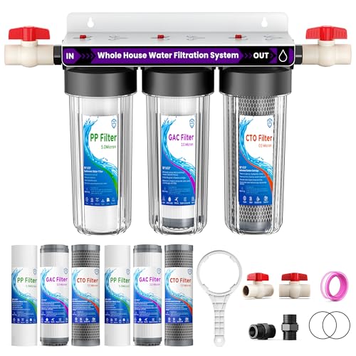 Whole House Water Filter System with 9 Filters (3 Count)