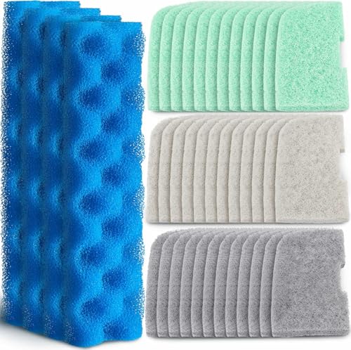 40 Pcs Replacement Filter Media Kit Compatible with Fluval 406