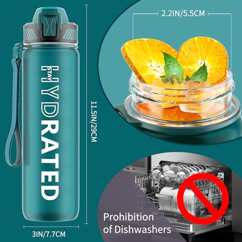 Water Bottle with Straw