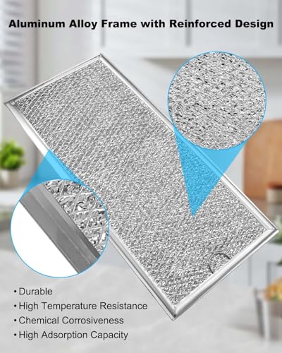 2 Pcs Microwave Grease Filter Fit for GE JVM6175SF1SS JVM6175SK Series