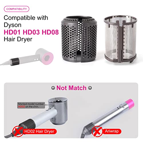 Hair Dryer Inner Filter + Outer Filter Replacement for Dyson Hair Dryer