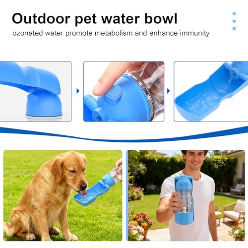Portable Dog Water Bottle with Ozone Purification