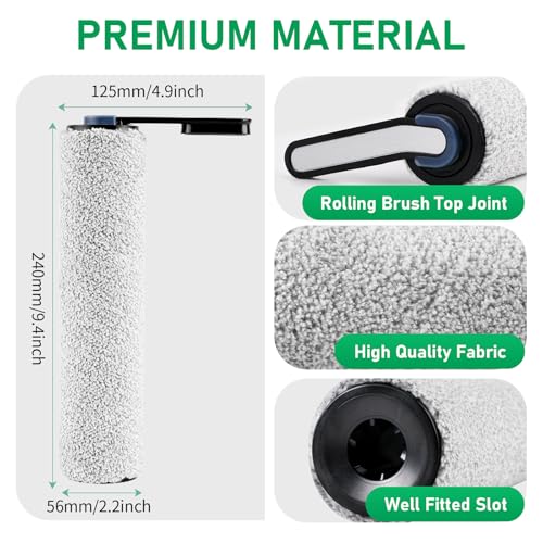 Replacement Brush Roller & HEPA Filters for Tineco Floor One S5 (6 Count)