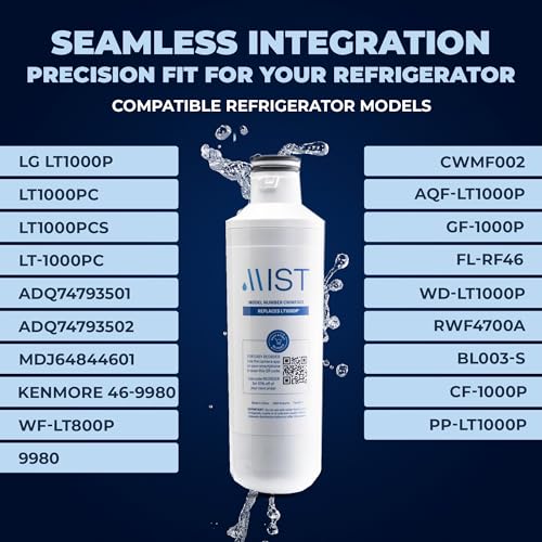 LT1000P Water Filter and Air Filter replacement for LG