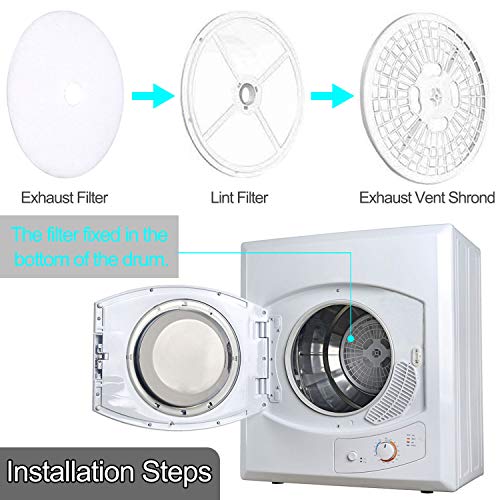 10 PCS Dryer Exhaust Filter for Panda Dryer Filter Universal Lint Filter (10 Count)