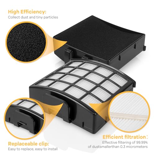 AZ1810 Vacuum Filters for Shark Vertex Duoclean Upright Cleaner (11 Count)