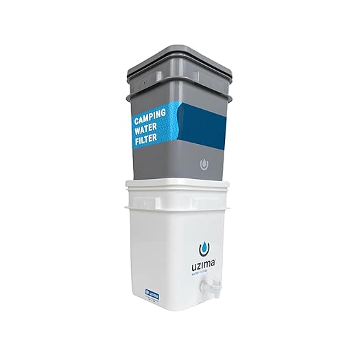 UZ-2 Camping Water Filter and Drinking Water Filter System, Portable Travel Alternative to Purification Systems, for Camping, Backpacking, and Hiking