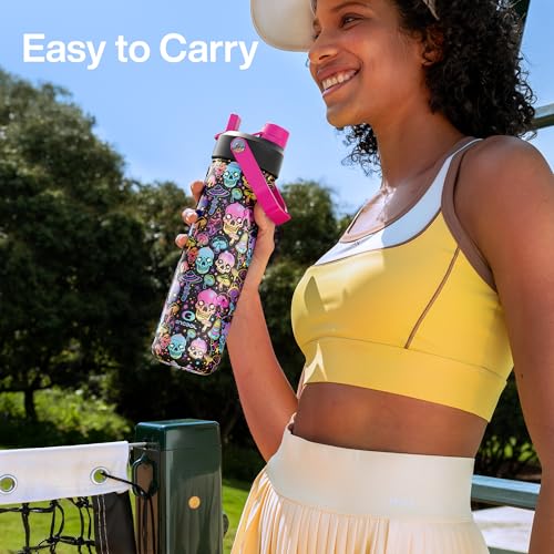 Insulated Water Bottle with Straw Stainless Steel Water Bottle
