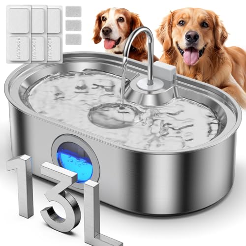 3.4Gal Dog Water Fountain for Large Dogs