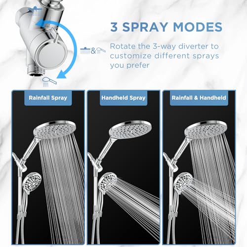 Dual Handheld Shower Head Combo